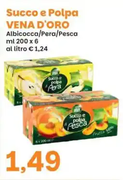Prix Quality Succo e polpa vena d'oro albicocca/pera/pesca offerta
