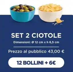 Esselunga Set 2 ciotole offerta