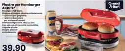 Prix Quality Piastra per Hamburger ARIETE offerta