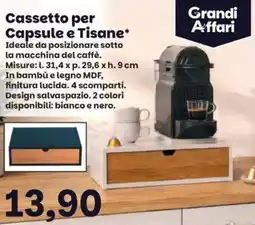 Prix Quality Cassetto per Capsule e Tisane offerta