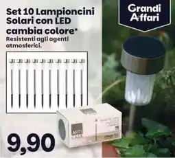 Prix Quality Set 10 Lampioncini Solari con Led cambia colore offerta