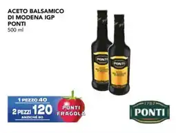 Esselunga Aceto balsamico di modena igp PONTI offerta