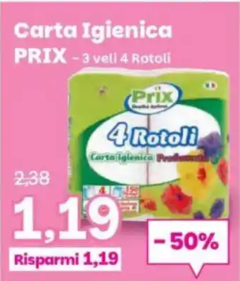 Prix Quality Carta Igienica PRIX offerta