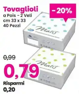 Prix Quality Matis Tovaglioli a Pois offerta