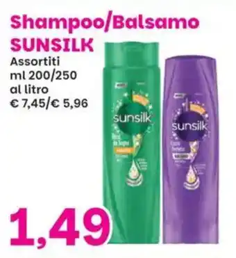 Prix Quality Shampoo/Balsamo SUNSILK offerta