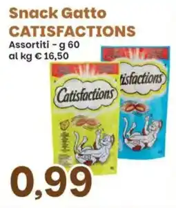 Prix Quality Snack Gatto CATISFACTIONS offerta