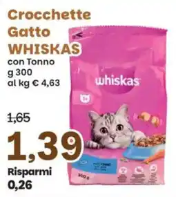 Prix Quality Crocchette gatto whiskas con tonno offerta