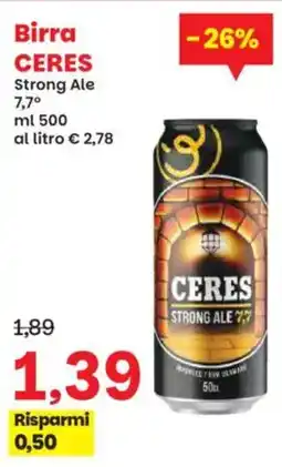 Prix Quality Birra ceres strong ale 7,7° offerta