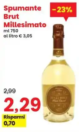 Prix Quality Spumante Brut Millesimato offerta