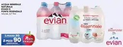 Esselunga Acqua minerale naturale EVIAN O FONTE ESSENZIALE offerta