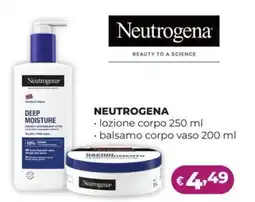 La Saponeria NEUTROGENA lozione corpo, balsamo corpo vaso offerta