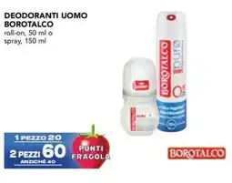 Esselunga Deodoranti uomo BOROTALCO offerta