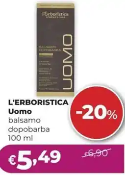 La Saponeria L'ERBORISTICA Uomo balsamo dopobarba offerta