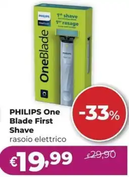 La Saponeria PHILIPS One Blade First Shave rasoio elettrico offerta