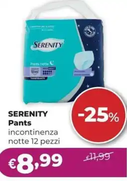 La Saponeria SERENITY Pants incontinenza notte 12 pezzi offerta