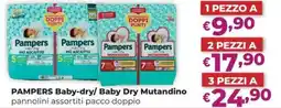 La Saponeria PAMPERS Baby-dry/Baby Dry Mutandino pannolini assortiti pacco doppio offerta