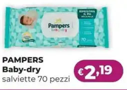 La Saponeria PAMPERS Baby-dry salviette 70 pezzi offerta