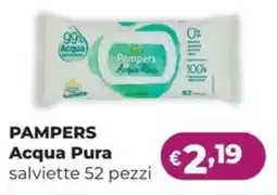 La Saponeria PAMPERS Acqua Pura salviette 52 pezzi offerta