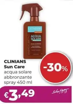 La Saponeria CLINIANS Sun Care acqua solare abbronzante spray offerta