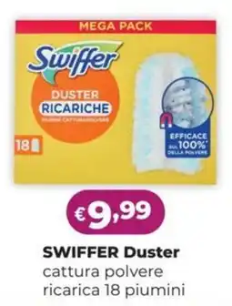 La Saponeria SWIFFER Duster cattura polvere ricarica 18 piumini offerta
