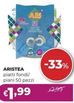 La Saponeria ARISTEA piatti fondi/ piani 50 pezzi offerta