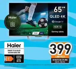 Unieuro Haier SMART TV 4K OLED H65S80 SERIE S80 offerta