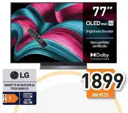Unieuro LG SMART TV 4K OLED EVO AI 77C55 SERIE C5 offerta