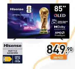Unieuro Hisense SMART TV 4K QLED 85E7QPRO offerta