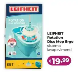 La Saponeria LEIFHEIT Rotation Disc Mop Ergo sistema lavapavimenti offerta