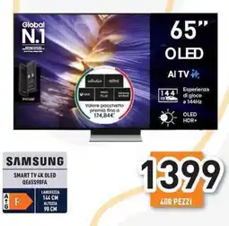 Unieuro SAMSUNG SMART TV 4K OLED QE65S90FA offerta