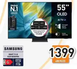 Unieuro SAMSUNG SMART TV 4K OLED QE55S95FA offerta