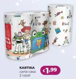 La Saponeria KARTIKA carta casa 2 rotoli offerta