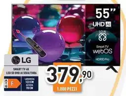 Unieuro LG SMART TV 4K LED 50 UHD AI 55UA73006 offerta