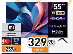 Unieuro Xiaomi SMART TV 4K QLED 55APR02 offerta