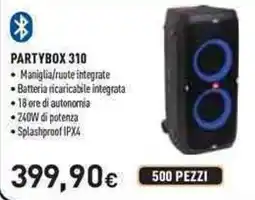 Unieuro Jbl partybox 310 offerta