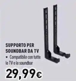 Unieuro meliconi Supporto per soundbar da tv offerta