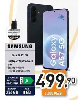 Unieuro SAMSUNG GALAXY A57 5G offerta