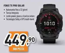 Unieuro Garmin fenix 7X pro solar offerta