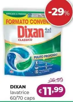 La Saponeria DIXAN lavatrice 60/70 caps offerta