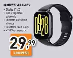 Unieuro Xiaomi redmi watch 5 active offerta