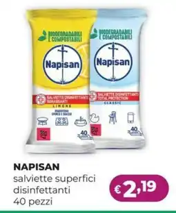 La Saponeria NAPISAN salviette superfici disinfettanti offerta