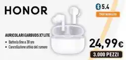 Unieuro Honor auricolari earbuds X7 lite offerta