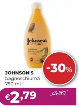 La Saponeria JOHNSON'S bagnoschiuma offerta