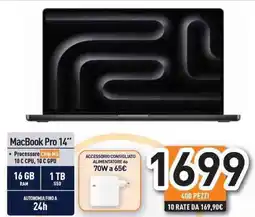 Unieuro MacBook Pro 14" offerta
