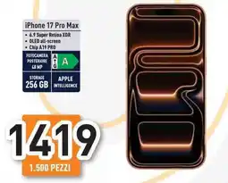 Unieuro iPhone 17 Pro Max offerta