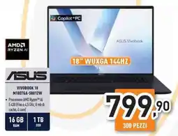 Unieuro ASUS VIVOBOOK 18 M1807GA-S8012W offerta