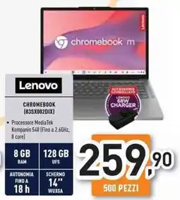Unieuro Lenovo CHROMEBOOK (83SX002DIX) offerta