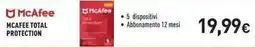 Unieuro Mcafee total protection offerta