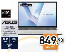 Unieuro ASUS VIVOB00K 16 M1607GA-MB021W offerta