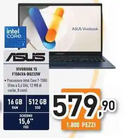 Unieuro ASUS VIVOBOOK 15 F1504VA-BQ232W offerta